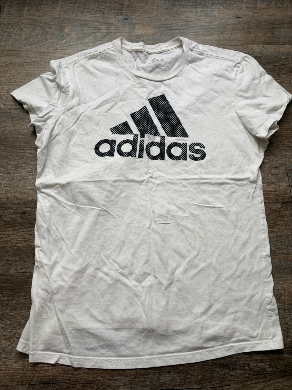 🌸 $10 SALE 🌸 Adidas White Shirt Crewneck Logo Tee
